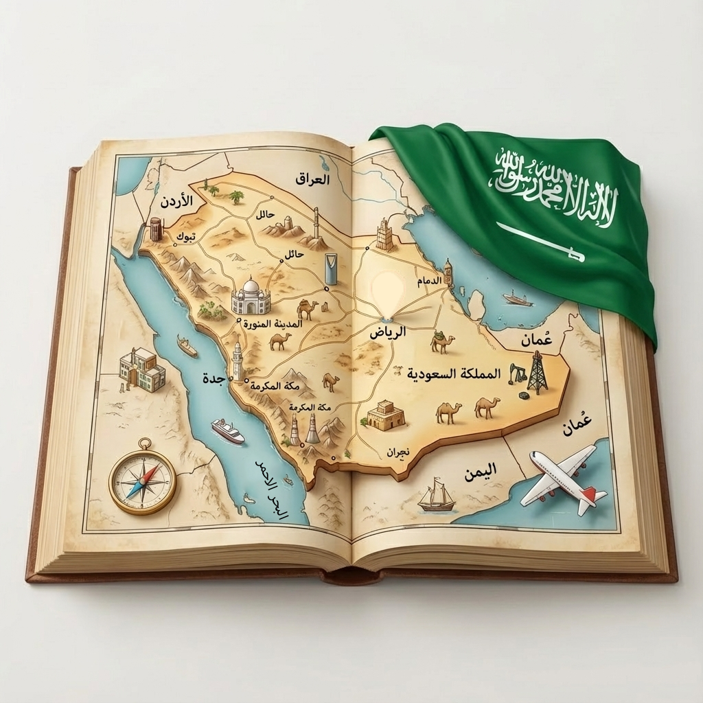 خريطة السعودية